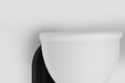 Vanity Nuvo 60-8021 Russel - 1 Light Vanity - Matte Black with Satin White Glass Nuvo