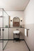 Vanity Nuvo 60-8021 Russel - 1 Light Vanity - Matte Black with Satin White Glass Nuvo