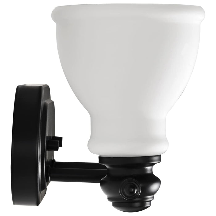 Vanity Nuvo 60-8022 Russel - 2 Light Vanity - Matte Black with Satin White Glass Nuvo