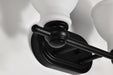 Vanity Nuvo 60-8022 Russel - 2 Light Vanity - Matte Black with Satin White Glass Nuvo