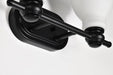 Vanity Nuvo 60-8022 Russel - 2 Light Vanity - Matte Black with Satin White Glass Nuvo