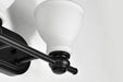Vanity Nuvo 60-8022 Russel - 2 Light Vanity - Matte Black with Satin White Glass Nuvo