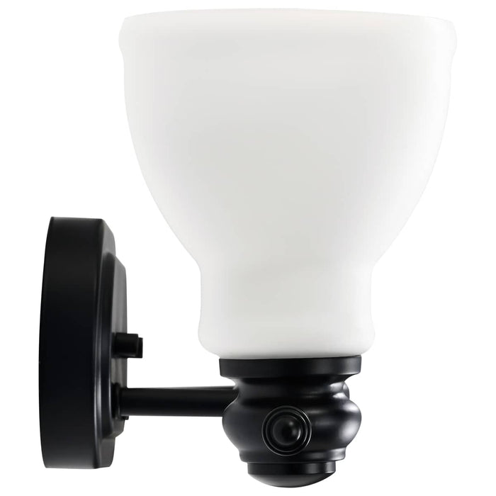 Vanity Nuvo 60-8023 Russel - 3 Light Vanity - Matte Black with Satin White Glass Nuvo