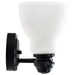 Vanity Nuvo 60-8023 Russel - 3 Light Vanity - Matte Black with Satin White Glass Nuvo