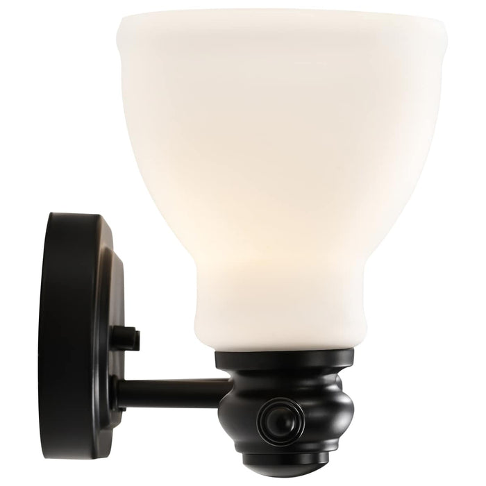Vanity Nuvo 60-8023 Russel - 3 Light Vanity - Matte Black with Satin White Glass Nuvo
