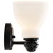 Vanity Nuvo 60-8023 Russel - 3 Light Vanity - Matte Black with Satin White Glass Nuvo