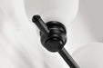 Vanity Nuvo 60-8023 Russel - 3 Light Vanity - Matte Black with Satin White Glass Nuvo