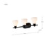 Vanity Nuvo 60-8023 Russel - 3 Light Vanity - Matte Black with Satin White Glass Nuvo