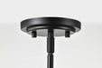 Mini Pendant Nuvo 60-8024 Russel - 10 Inch Mini Pendant - Matte Black with Satin White Glass Nuvo