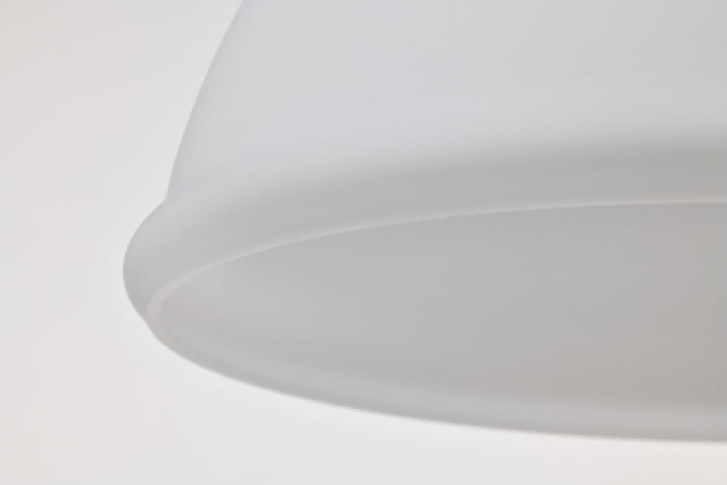 Mini Pendant Nuvo 60-8024 Russel - 10 Inch Mini Pendant - Matte Black with Satin White Glass Nuvo