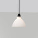 Mini Pendant Nuvo 60-8024 Russel - 10 Inch Mini Pendant - Matte Black with Satin White Glass Nuvo