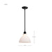 Mini Pendant Nuvo 60-8024 Russel - 10 Inch Mini Pendant - Matte Black with Satin White Glass Nuvo