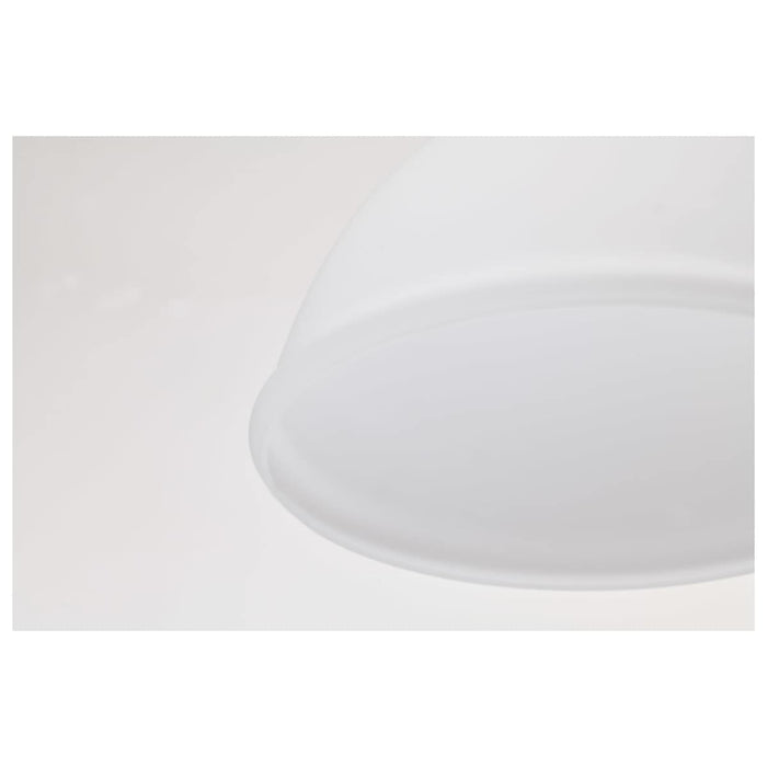 Semi Flush Nuvo 60-8025 Russel - 10 Inch Semi Flush Mount - Matte Black with Satin White Glass Nuvo