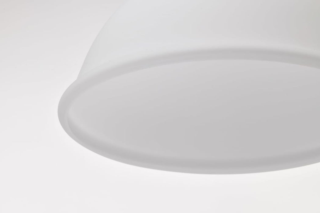 Pendant Nuvo 60-8026 Russel - 14 Inch Pendant - Matte Black with Satin White Glass Nuvo