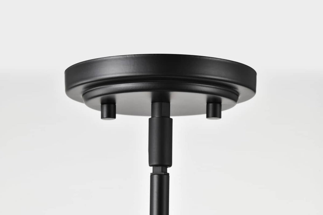 Pendant Nuvo 60-8026 Russel - 14 Inch Pendant - Matte Black with Satin White Glass Nuvo