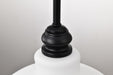 Pendant Nuvo 60-8026 Russel - 14 Inch Pendant - Matte Black with Satin White Glass Nuvo