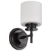 Vanity Nuvo 60-8031 Warren - 1 Light Vanity - Gun Metal with Satin White Glass - Gun Metal Finish Nuvo