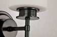 Vanity Nuvo 60-8031 Warren - 1 Light Vanity - Gun Metal with Satin White Glass - Gun Metal Finish Nuvo