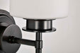 Vanity Nuvo 60-8031 Warren - 1 Light Vanity - Gun Metal with Satin White Glass - Gun Metal Finish Nuvo