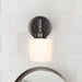 Vanity Nuvo 60-8031 Warren - 1 Light Vanity - Gun Metal with Satin White Glass - Gun Metal Finish Nuvo