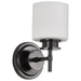 Vanity Nuvo 60-8031 Warren - 1 Light Vanity - Gun Metal with Satin White Glass - Gun Metal Finish Nuvo