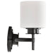 Vanity Nuvo 60-8032 Warren - 2 Light Vanity - Gun Metal with Satin White Glass - Gun Metal Finish Nuvo