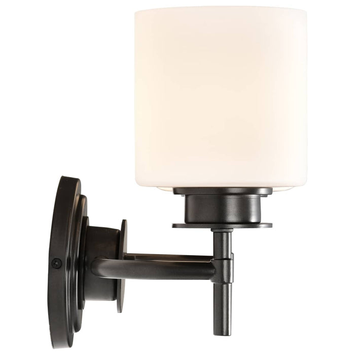 Vanity Nuvo 60-8032 Warren - 2 Light Vanity - Gun Metal with Satin White Glass - Gun Metal Finish Nuvo