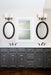 Vanity Nuvo 60-8032 Warren - 2 Light Vanity - Gun Metal with Satin White Glass - Gun Metal Finish Nuvo