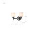 Vanity Nuvo 60-8032 Warren - 2 Light Vanity - Gun Metal with Satin White Glass - Gun Metal Finish Nuvo