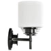 Vanity Nuvo 60-8033 Warren - 3 Light Vanity - Gun Metal with Satin White Glass - Gun Metal Finish Nuvo