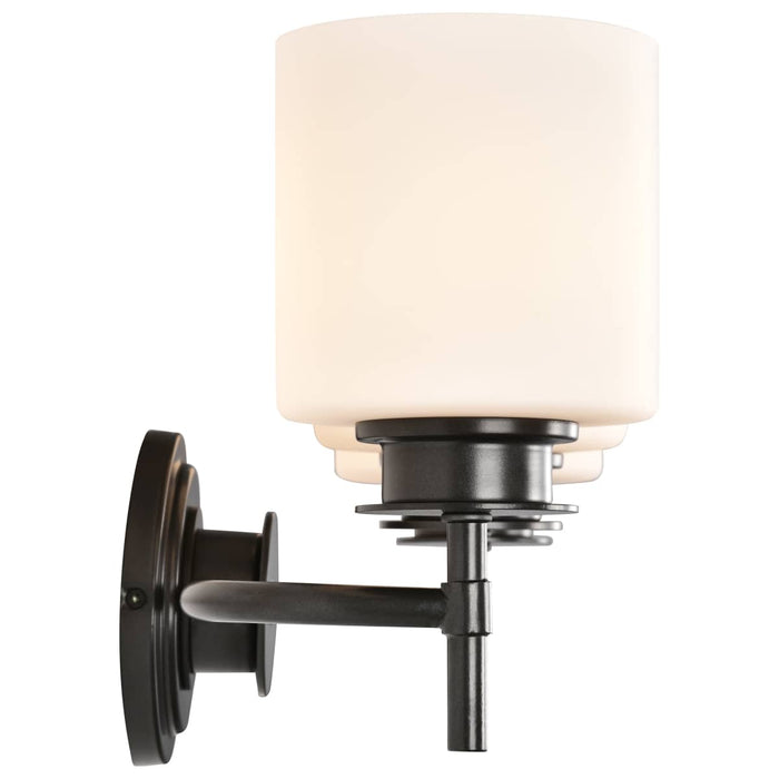 Vanity Nuvo 60-8033 Warren - 3 Light Vanity - Gun Metal with Satin White Glass - Gun Metal Finish Nuvo