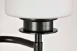 Vanity Nuvo 60-8033 Warren - 3 Light Vanity - Gun Metal with Satin White Glass - Gun Metal Finish Nuvo