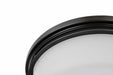 Flush Mount Nuvo 60-8034 Warren - 15 Inch Flush Mount - Gun Metal with Satin White Glass - Gun Metal Finish Nuvo