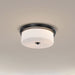 Flush Mount Nuvo 60-8034 Warren - 15 Inch Flush Mount - Gun Metal with Satin White Glass - Gun Metal Finish Nuvo