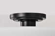 Semi Flush Nuvo 60-8035 Warren - 13 Inch Semi Flush Mount - Gun Metal with Satin White Glass - Gun Metal Finish Nuvo