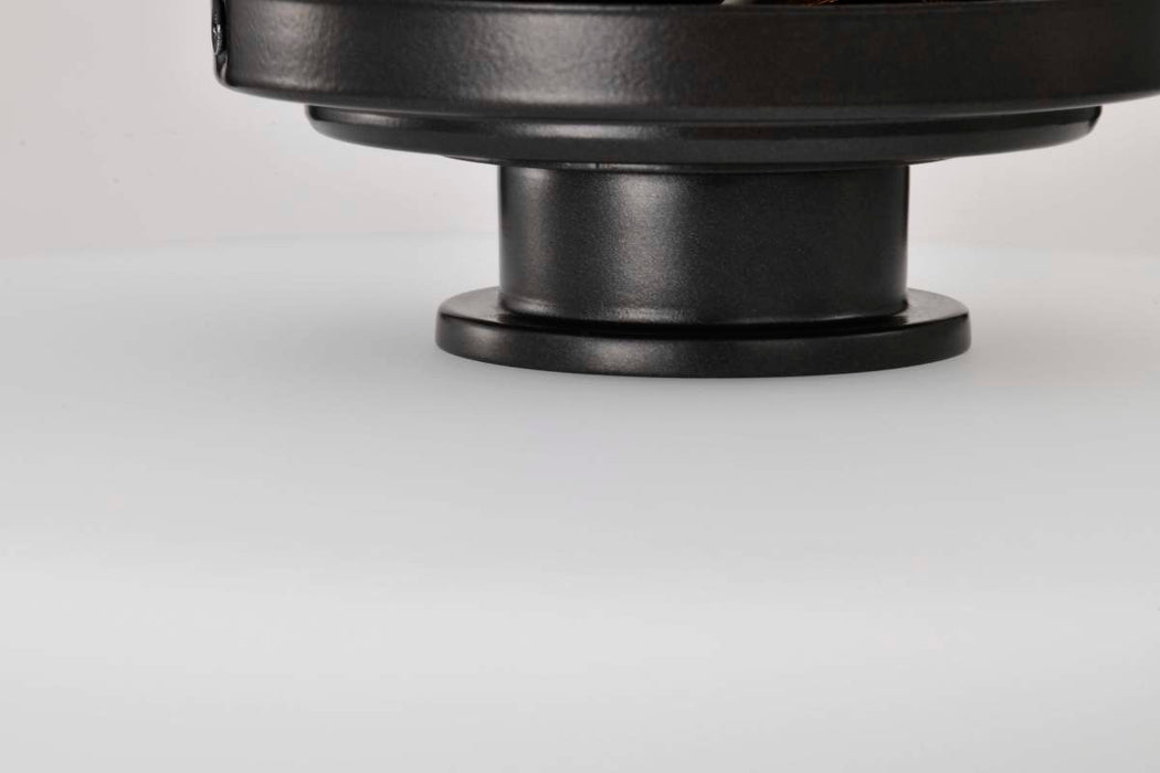 Semi Flush Nuvo 60-8035 Warren - 13 Inch Semi Flush Mount - Gun Metal with Satin White Glass - Gun Metal Finish Nuvo