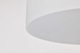 Semi Flush Nuvo 60-8035 Warren - 13 Inch Semi Flush Mount - Gun Metal with Satin White Glass - Gun Metal Finish Nuvo