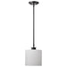 Pendant Nuvo 60-8036 Warren - 8 Inch Pendant - Gun Metal with Satin White Glass - Gun Metal Finish Nuvo