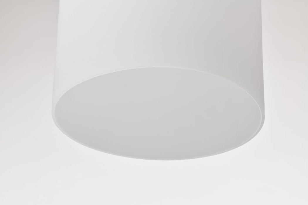 Pendant Nuvo 60-8036 Warren - 8 Inch Pendant - Gun Metal with Satin White Glass - Gun Metal Finish Nuvo