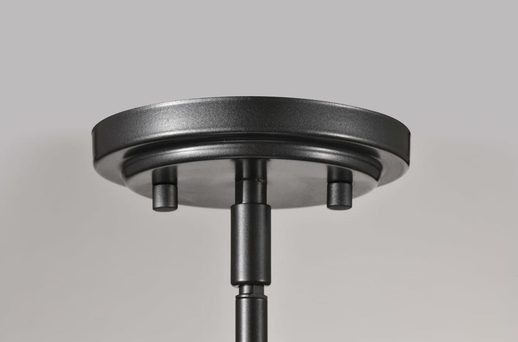 Pendant Nuvo 60-8036 Warren - 8 Inch Pendant - Gun Metal with Satin White Glass - Gun Metal Finish Nuvo