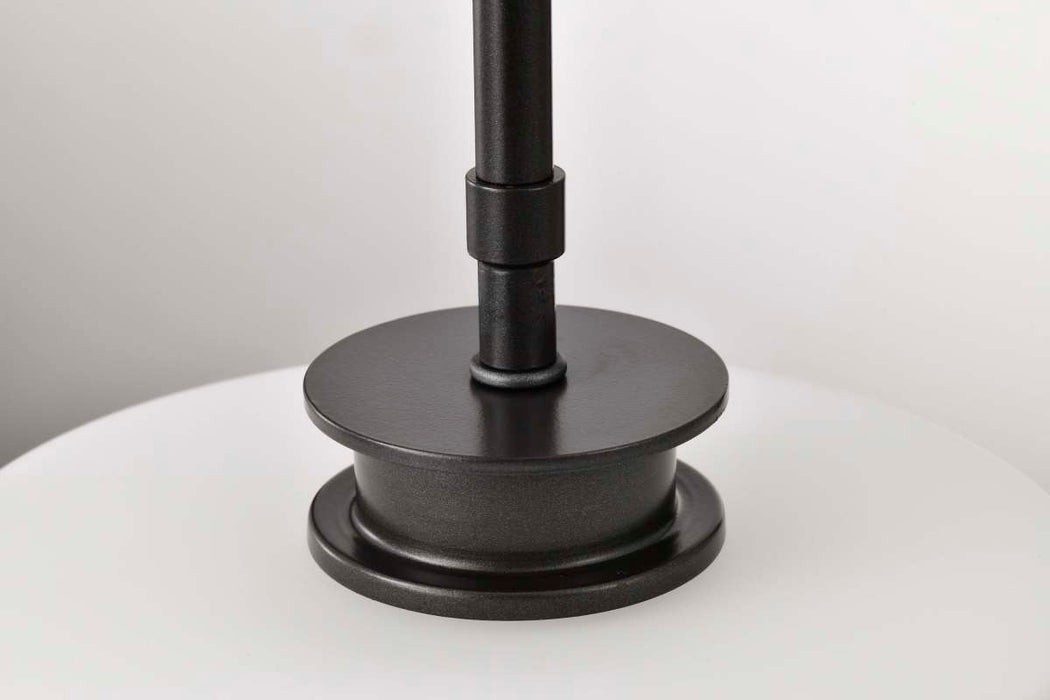Pendant Nuvo 60-8036 Warren - 8 Inch Pendant - Gun Metal with Satin White Glass - Gun Metal Finish Nuvo