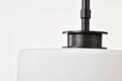 Pendant Nuvo 60-8036 Warren - 8 Inch Pendant - Gun Metal with Satin White Glass - Gun Metal Finish Nuvo