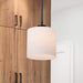 Pendant Nuvo 60-8036 Warren - 8 Inch Pendant - Gun Metal with Satin White Glass - Gun Metal Finish Nuvo