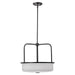 Pendant Nuvo 60-8037 Warren - 17 Inch Pendant - Gun Metal with Satin White Glass - Gun Metal Finish Nuvo