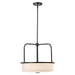 Pendant Nuvo 60-8037 Warren - 17 Inch Pendant - Gun Metal with Satin White Glass - Gun Metal Finish Nuvo
