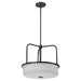 Pendant Nuvo 60-8037 Warren - 17 Inch Pendant - Gun Metal with Satin White Glass - Gun Metal Finish Nuvo