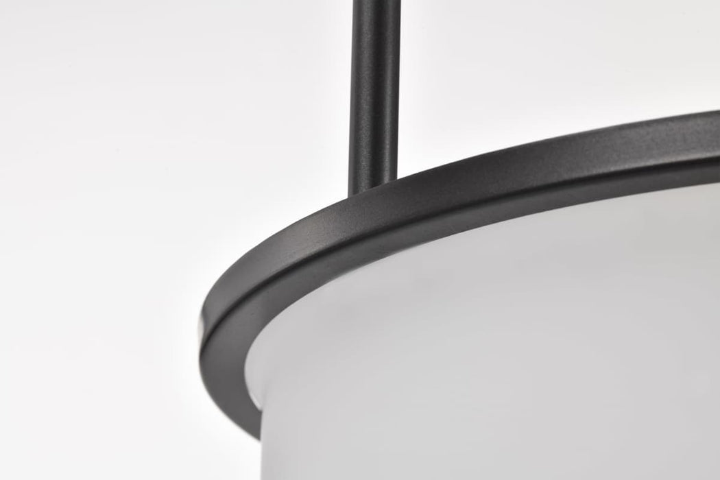 Pendant Nuvo 60-8037 Warren - 17 Inch Pendant - Gun Metal with Satin White Glass - Gun Metal Finish Nuvo