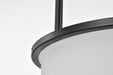 Pendant Nuvo 60-8037 Warren - 17 Inch Pendant - Gun Metal with Satin White Glass - Gun Metal Finish Nuvo