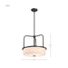 Pendant Nuvo 60-8037 Warren - 17 Inch Pendant - Gun Metal with Satin White Glass - Gun Metal Finish Nuvo