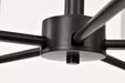Chandelier Nuvo 60-8038 Warren - 28 Inch 5 Light Chandelier - Gun Metal with Satin White Glass - Gun Metal Finish Nuvo